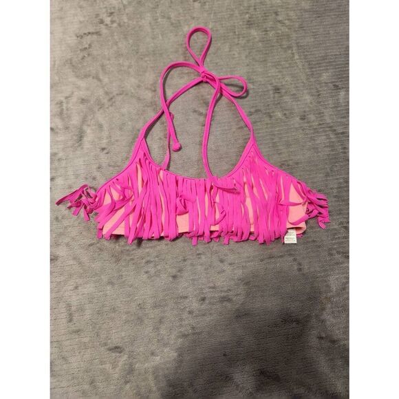 Victoria's Secret Pink XS Fringe Halter Bikini Top - Picture 1 of 3